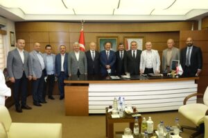 BAŞKAN ÖZHASEKİ, BELEDİYEMİZİ ZİYARET ETTİ