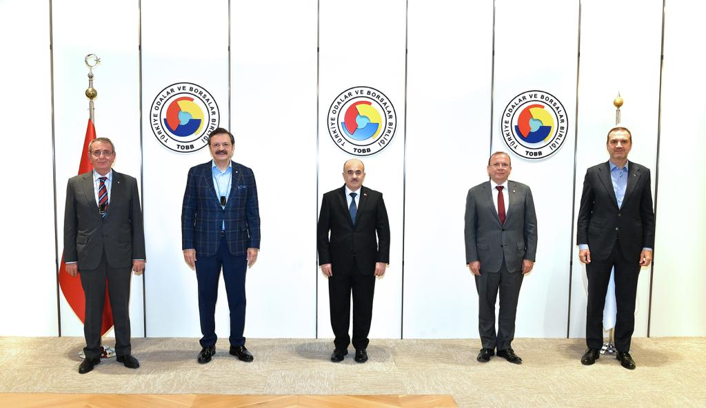 Vali , (TOBB) Başkanı Hisarciklıoglu’nu ziyaret etti.