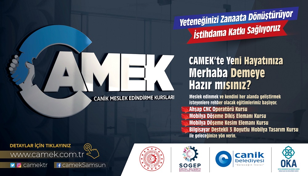 CANİK’TE İŞ GARANTİLİ MESLEK KURSLARI BAŞLIYOR