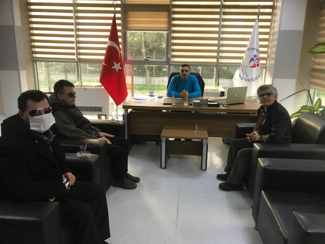 Bafra Görme Engelliler Derneği’nden Gençlik Spor Müdürlüğü’ne  Ziyaret