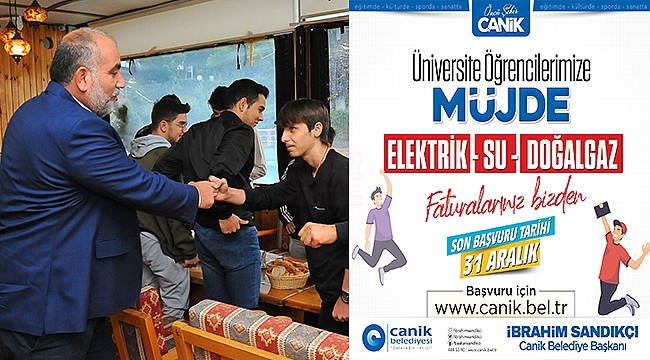 Sandıkçı’dan Üniversite Öğrencilerine Fatura Desteği Müjdesi