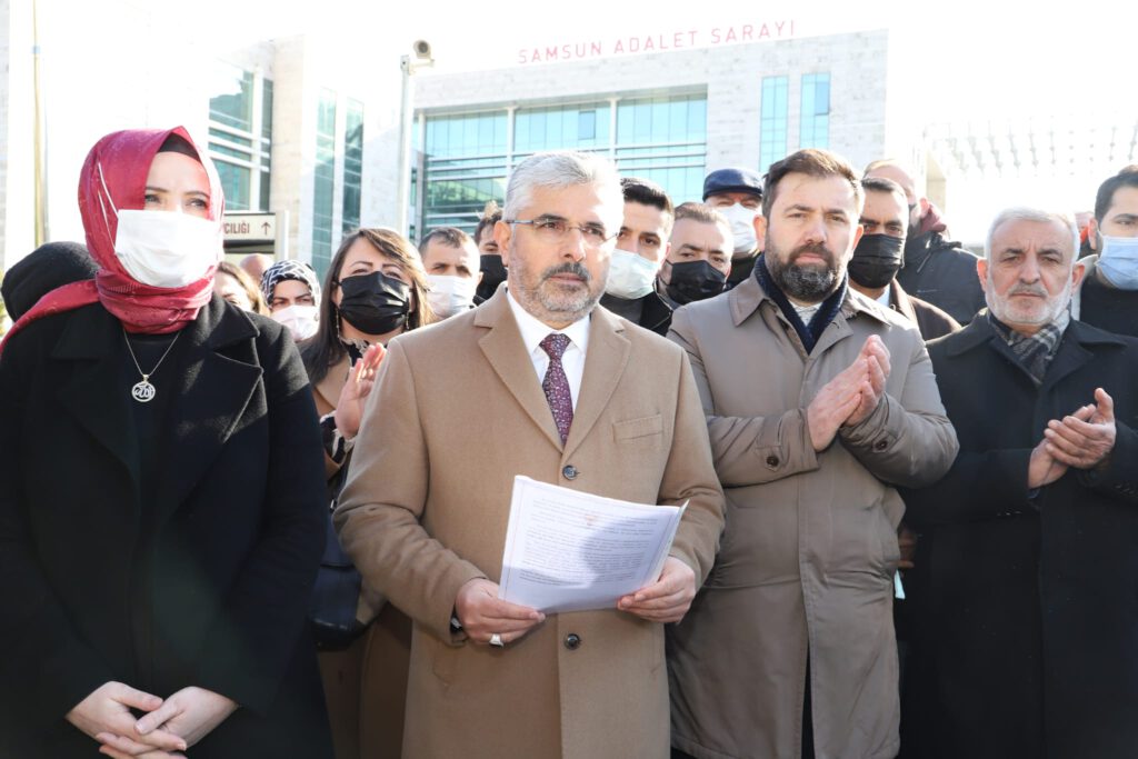 AK Parti Samsun İl Başkanı Ersan Aksu, suç duyurusunda bulundu..