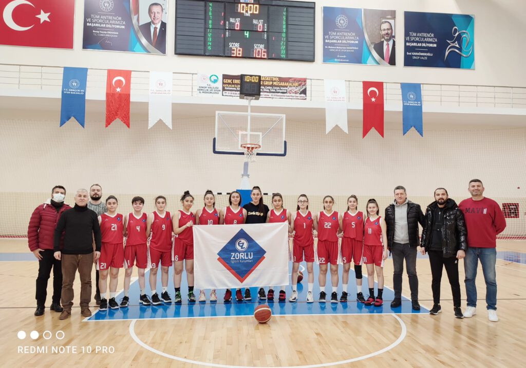 Zorlu Koleji GençKızlar Basketbol takımı Sinop ta Düzenlenen Turnuvada Şampiyon olarak Samsun’a dönüyor