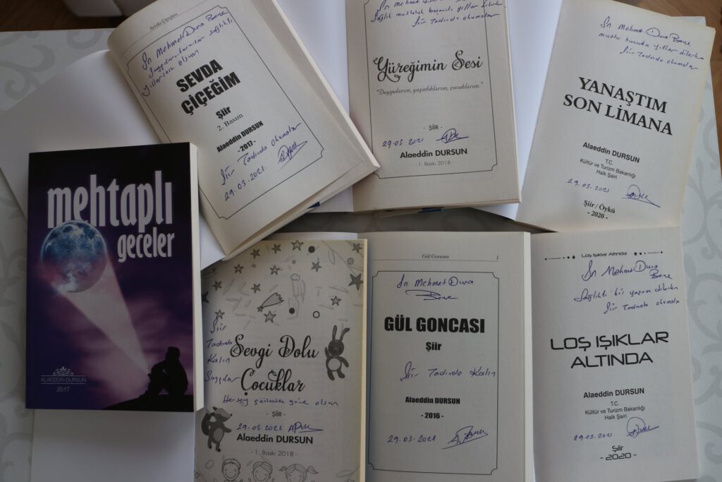 ŞİİRLERLE HAYATA TUTUNAN ASLAN YÜREKLİ BİR İNSAN ALAEDDİN DURSUN