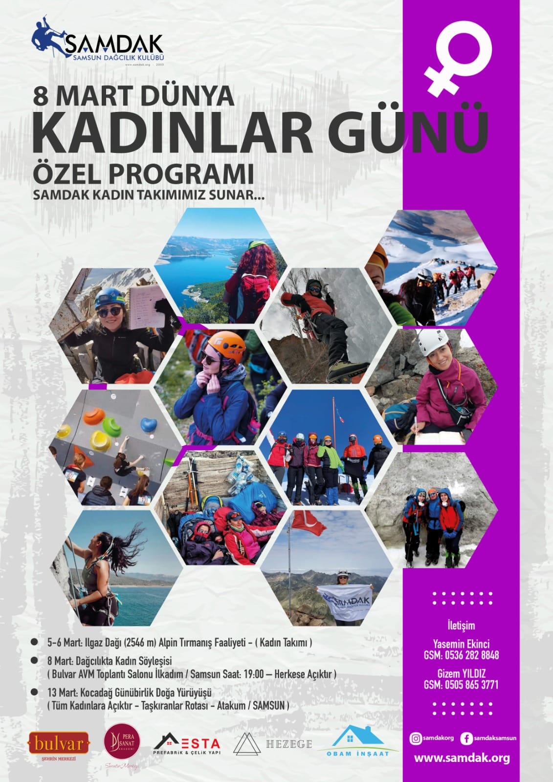 Samdak’tan 8 Mart Dünya Kadınlar Günü Özel Programı