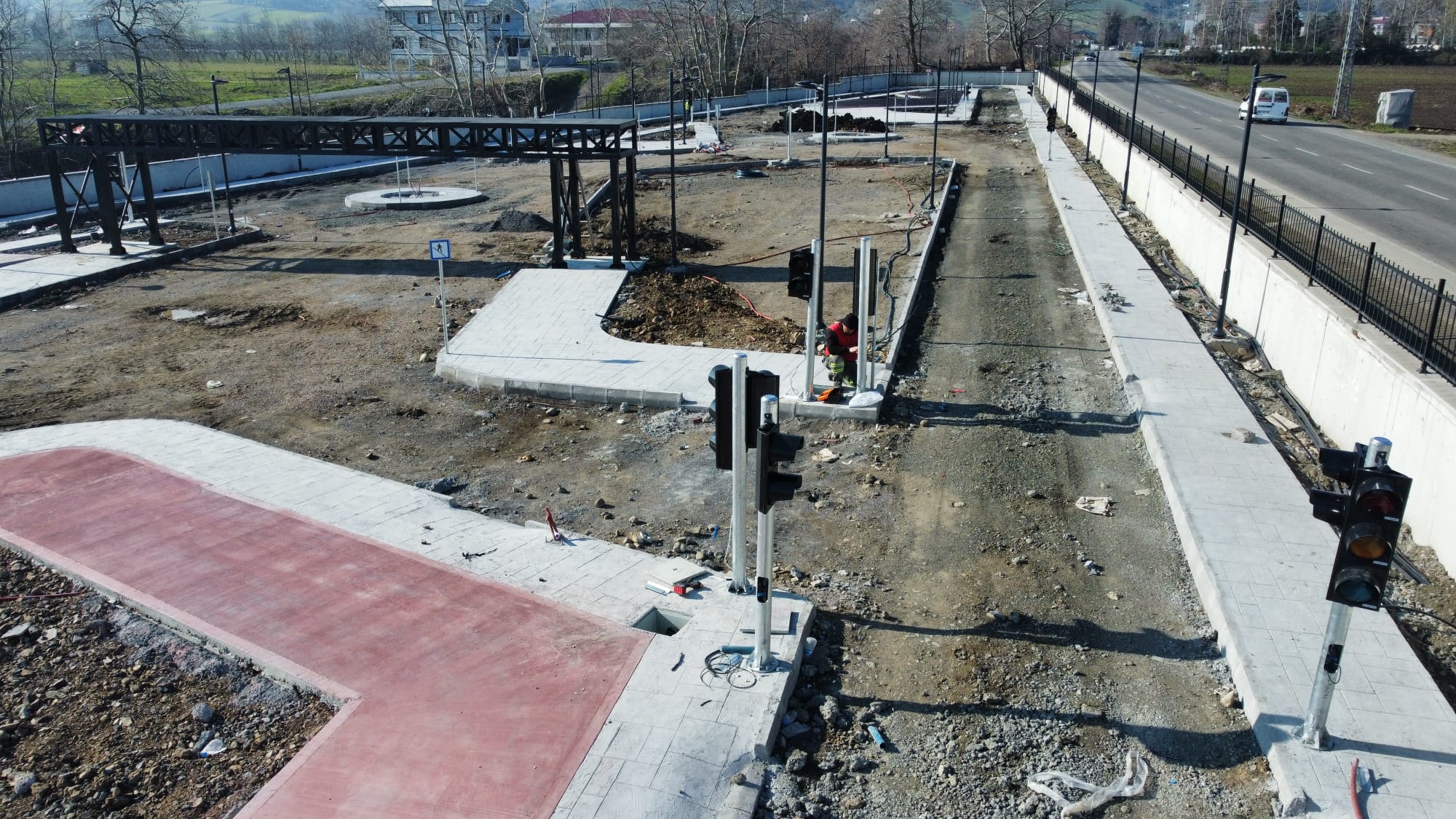 19 Mayıs Belediyesi Çocuk Trafik Eğitim Parkı Projesinde sona doğru.