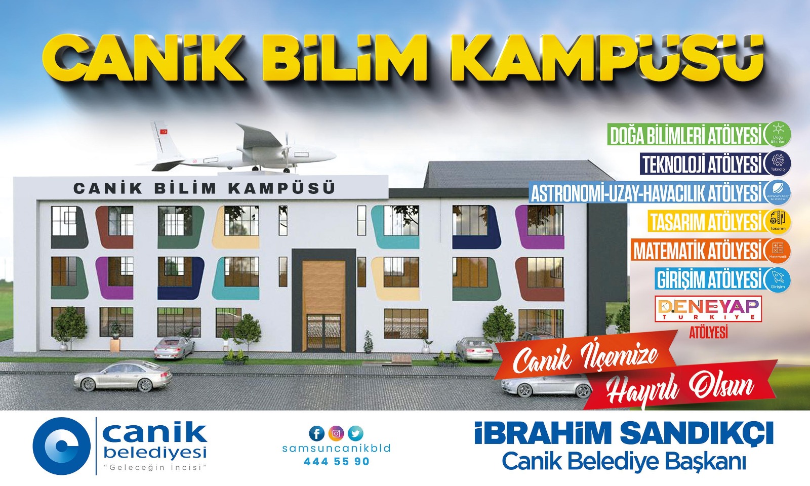 Canik Bilim Kampüsü TEKNOFEST’te Açılıyor