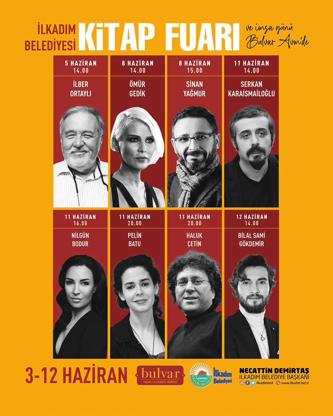 İLKADIM BELEDİYESİ KİTAP FUARI, DOLU DOLU BİR PROGRAMLA BULVAR AVM’DE..