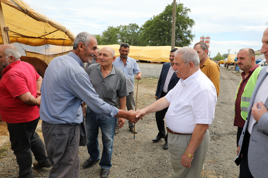 DEMİRTAŞ KURBAN PAZAR YERİNDE İNCELEMELERDE BULUNDU