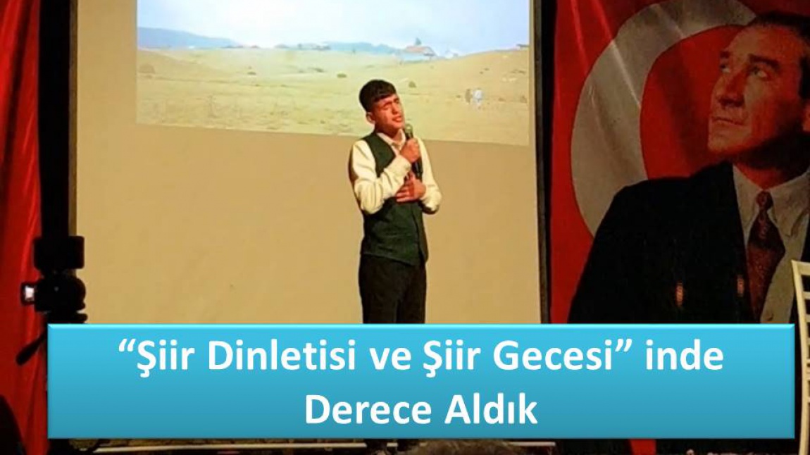 İbn-i Sina MTAL’ ye Şiir Dinletisi ve Gecesi’nde Ödül