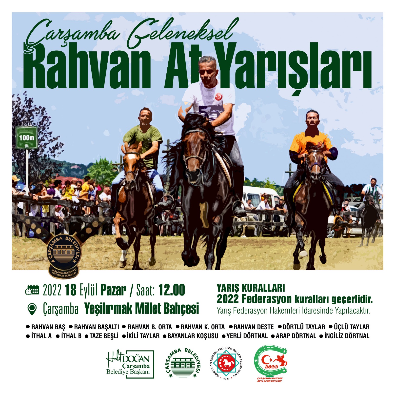 ÇARŞAMBA’DA GELENEKSEL RAHVAN AT YARIŞLARI