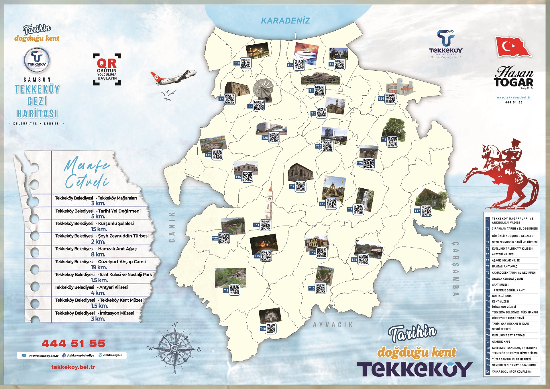 Tekkeköy Gezi Haritası’yla turizm dijitale taşındı