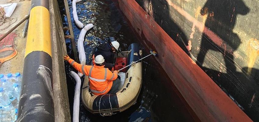 Körfez’i kirleten gemiye 5 milyon 122 bin 793 lira ceza