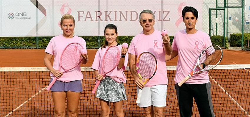 QNB Finansbank’tan meme kanseri farkındalığı tenis turnuvası
