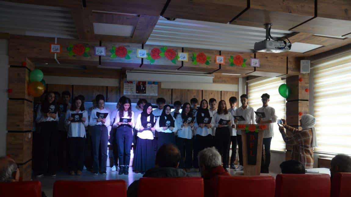 Bafra Fen Lisesi’nde Sevgili Peygamberim Hz.Muhammed (s.a.v) Programı