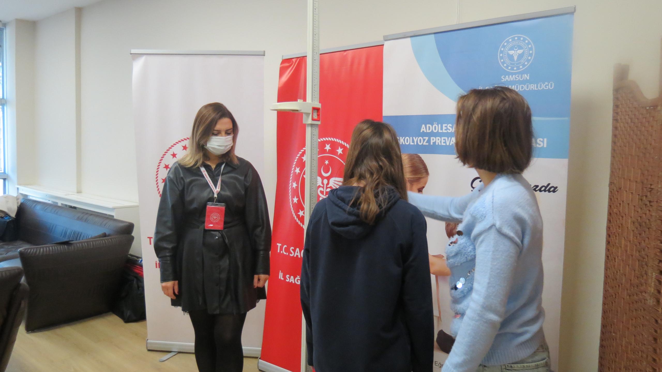 TED SAMSUN KOLEJİNDE SKOLYOZ TARAMASI