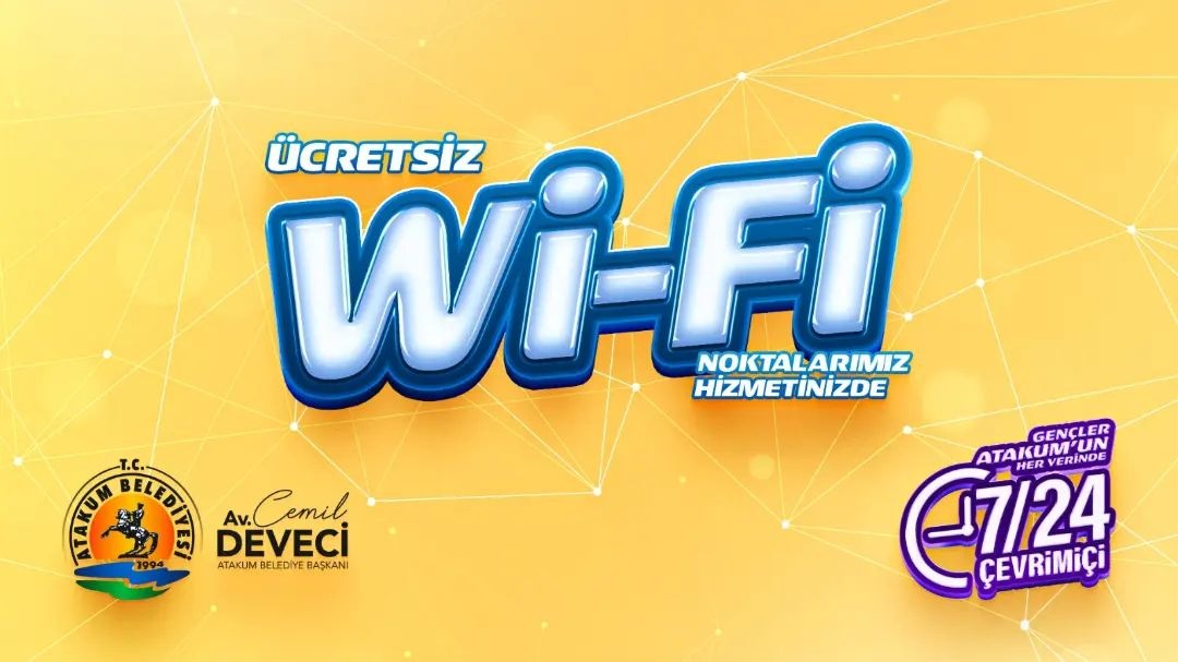 Atakum Belediyesi’nden ücretsiz  internet hizmeti