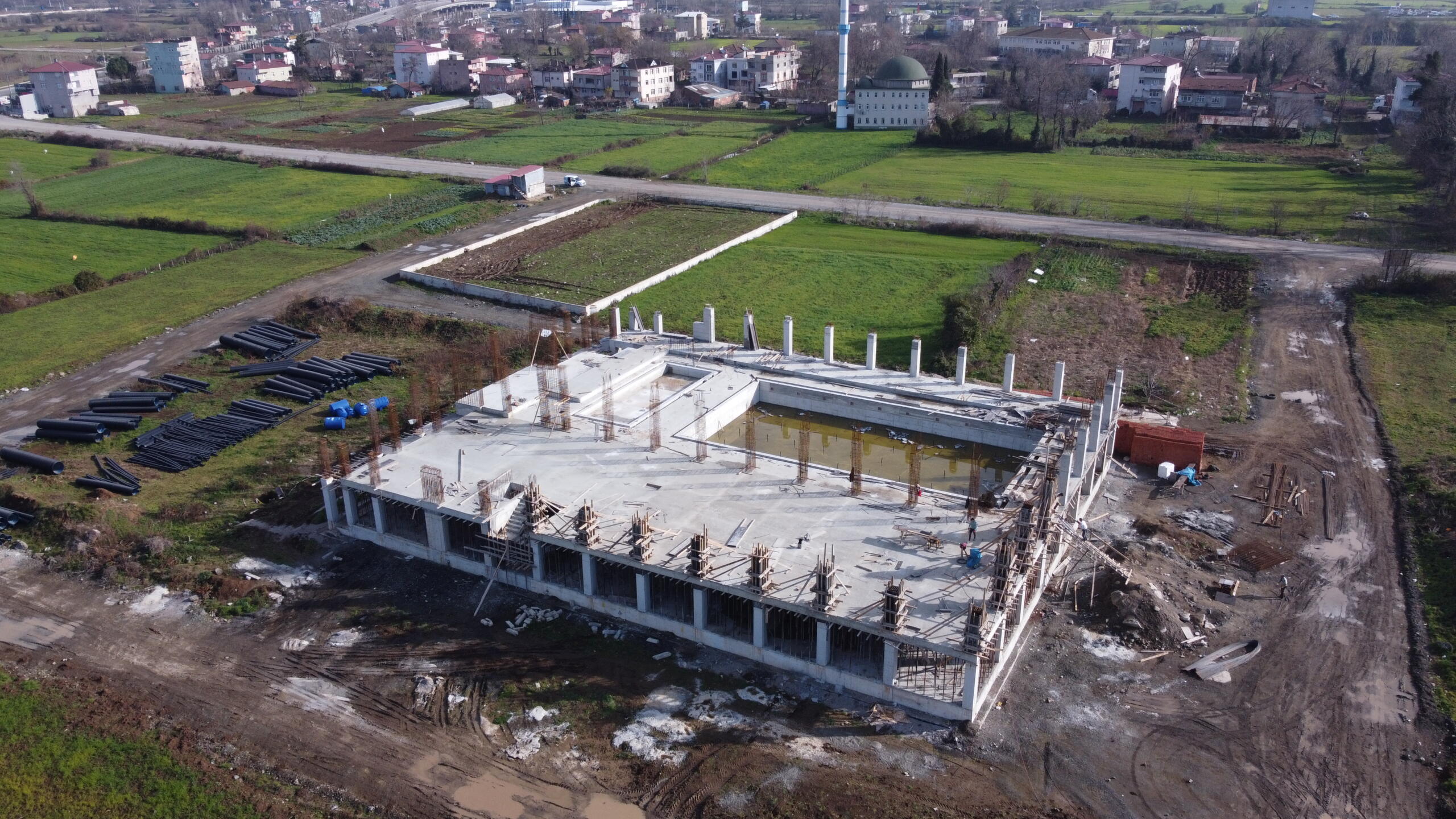 Tekkeköy kapalı yüzme havuzuna kavuşuyor