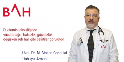 D Vitamini Eksikliğine Dikkat