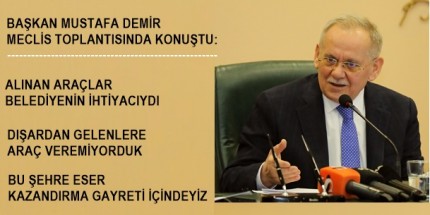 Başkan Demir: “Borcu En Az Olan Belediyelerden Biriyiz”