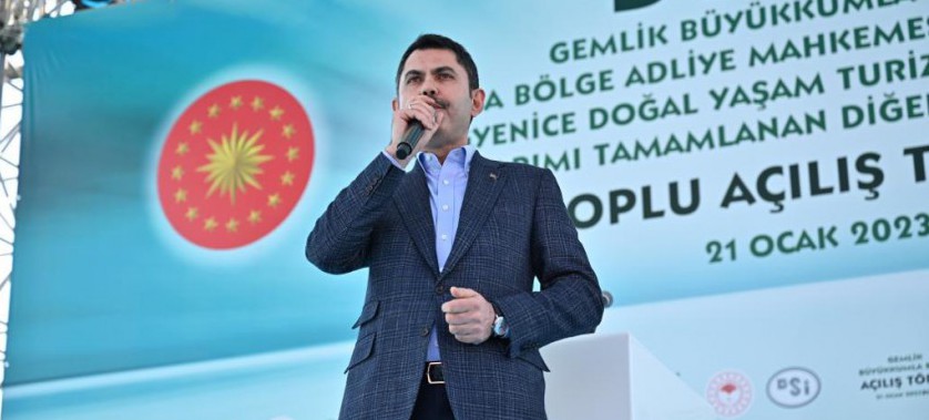 BAKAN MURAT KURUM BURSA’DA TOPLU AÇILIŞ TÖRENİ’NE KATILDI