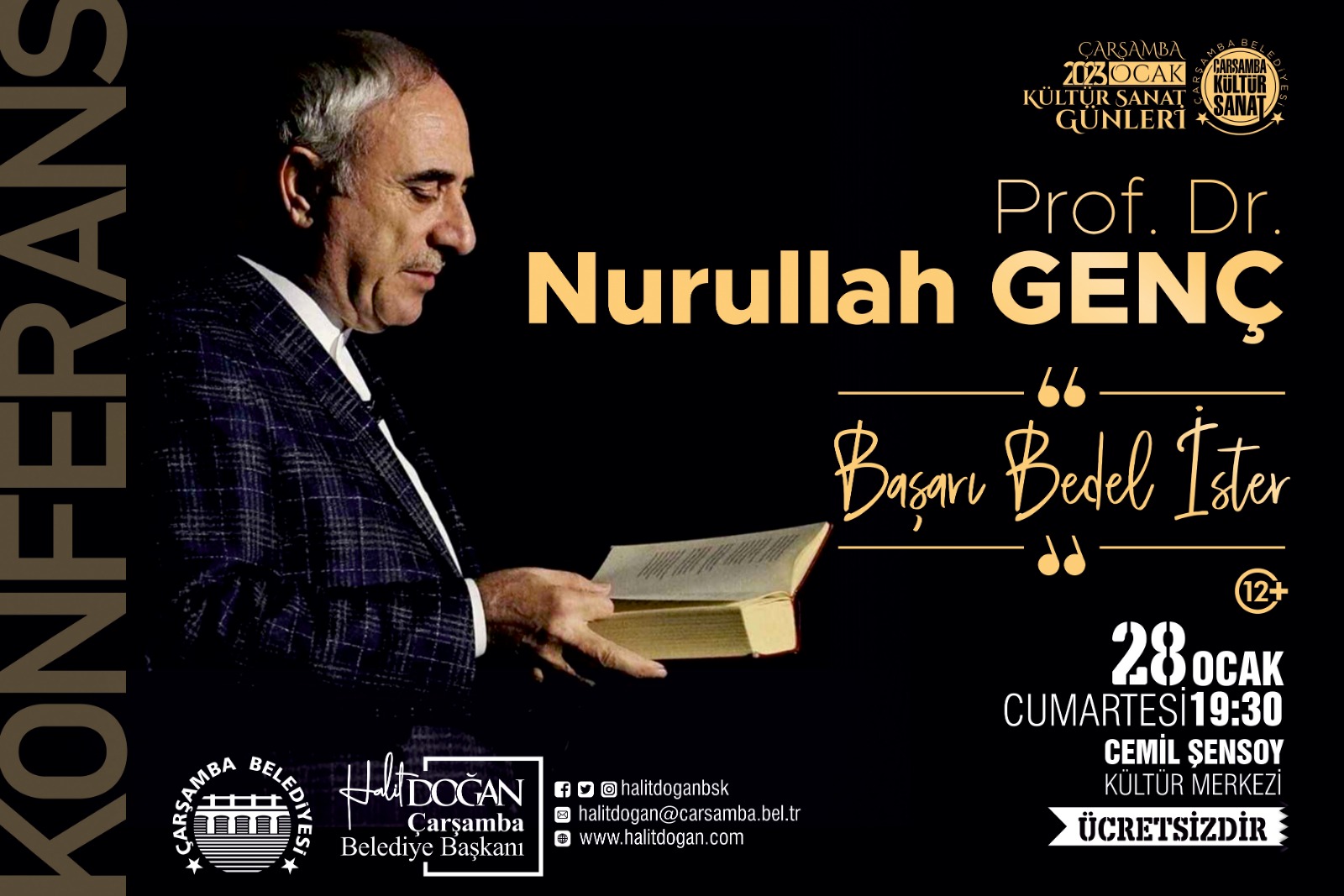 NURULLAH GENÇ ÇARŞAMBALI SEVENLERİYLE BULUŞUYOR