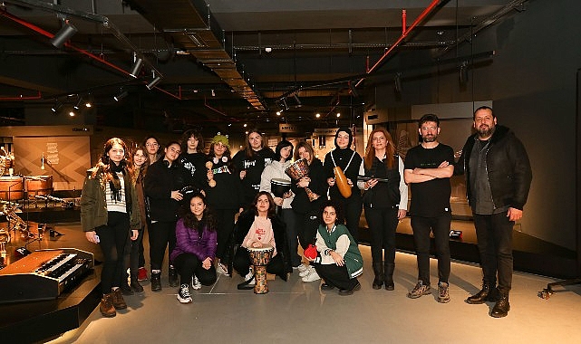 Müzede ritim atölyesine katıldılar