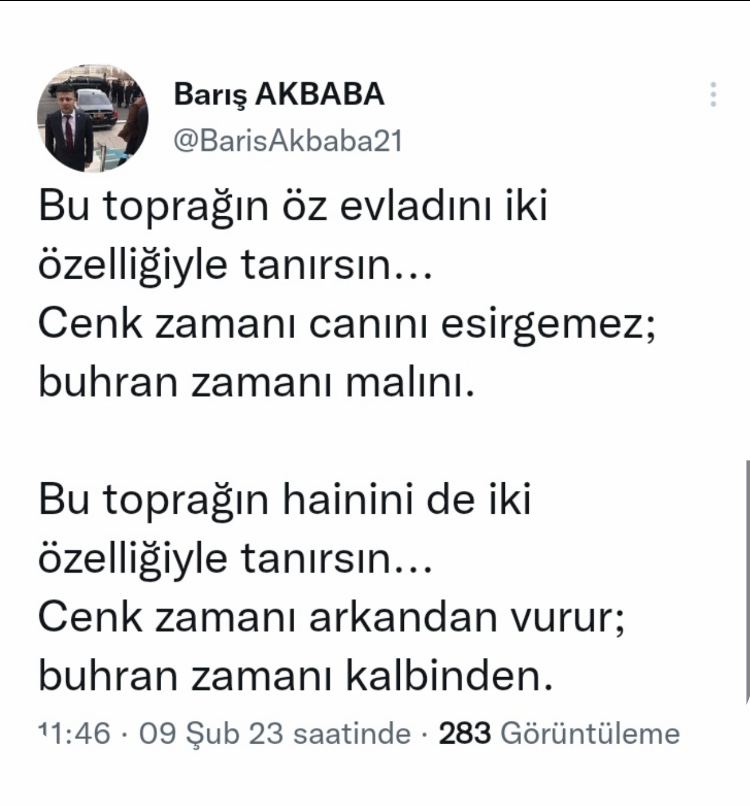 Barış Akbaba, “Gün Birlik Günüdür” Dedi
