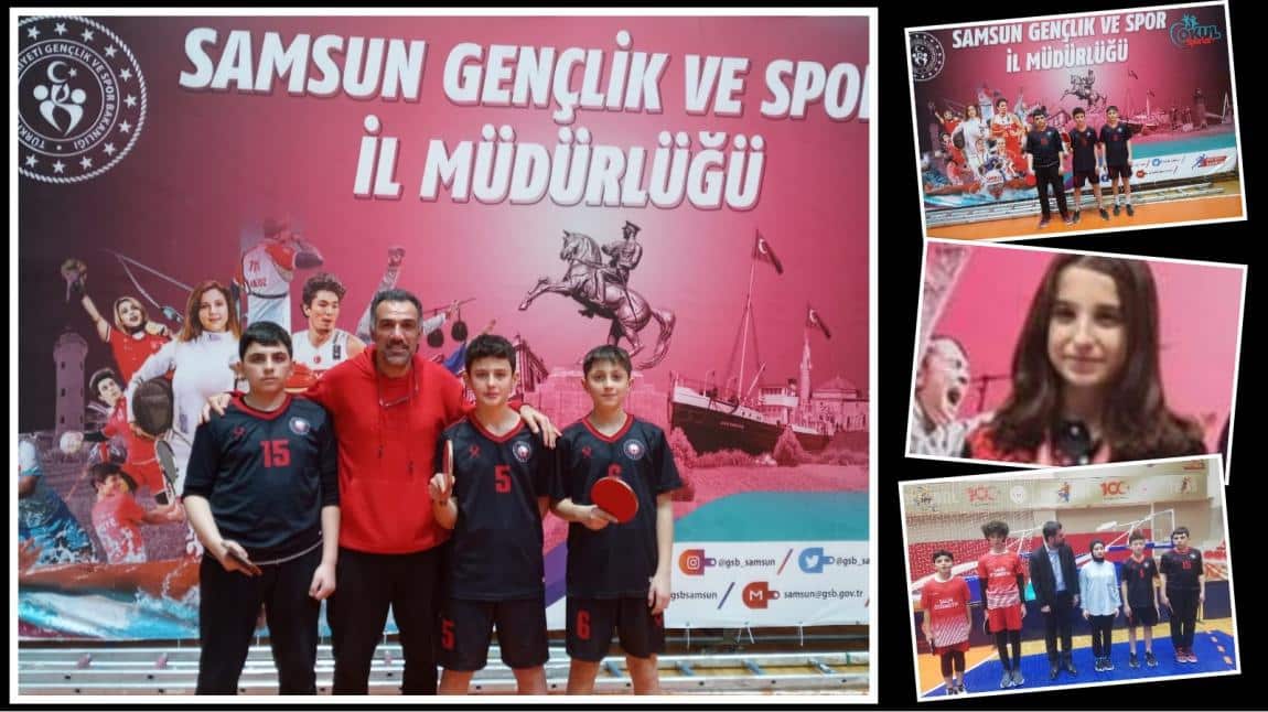 ATAKUM İMAM HATİP ORTAOKUL MASA TENİSİ İL 5.Sİ OLDU.