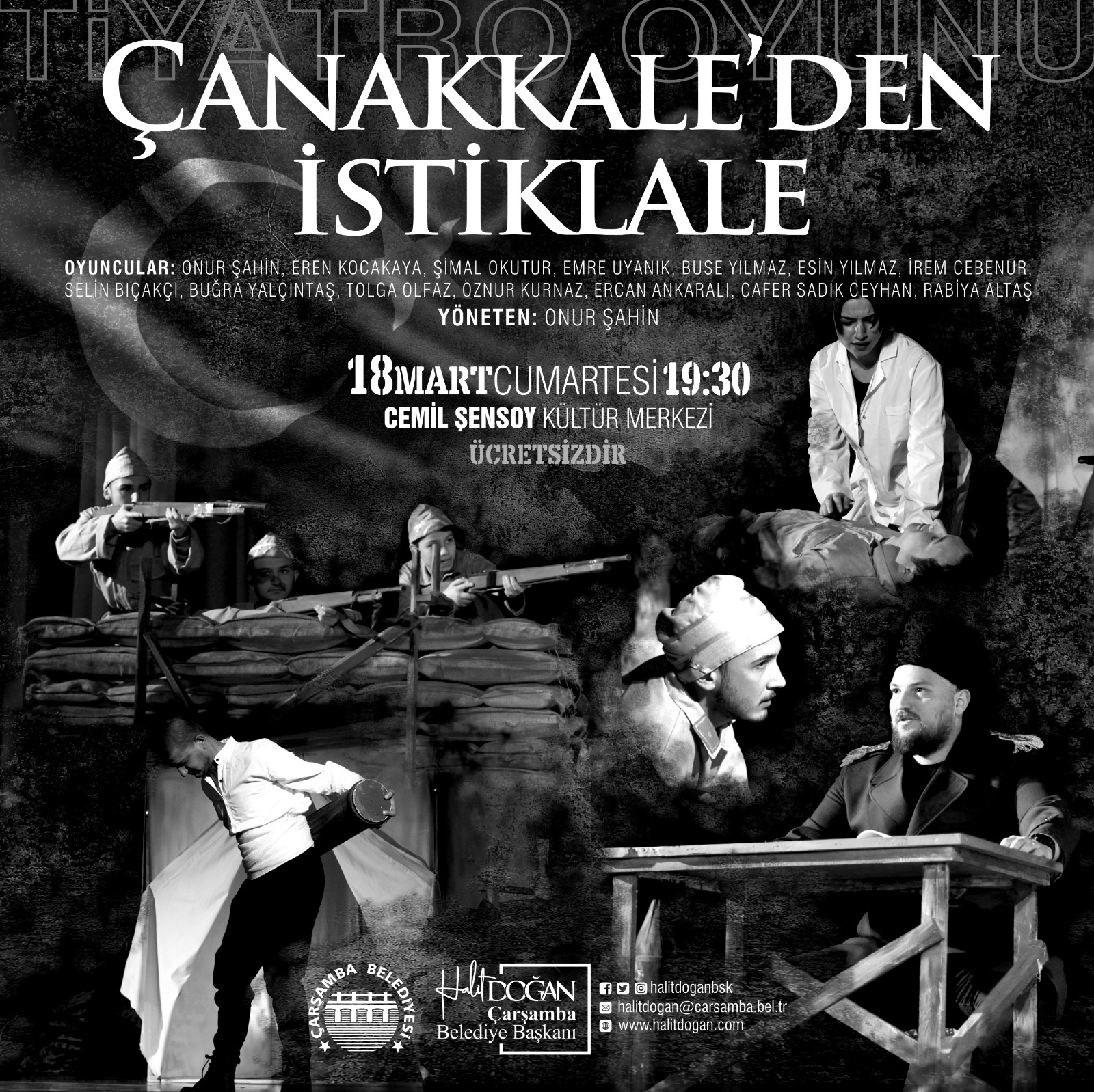 ÇARŞAMBA’DA, “ÇANAKKALE’DEN İSTİKLALE”