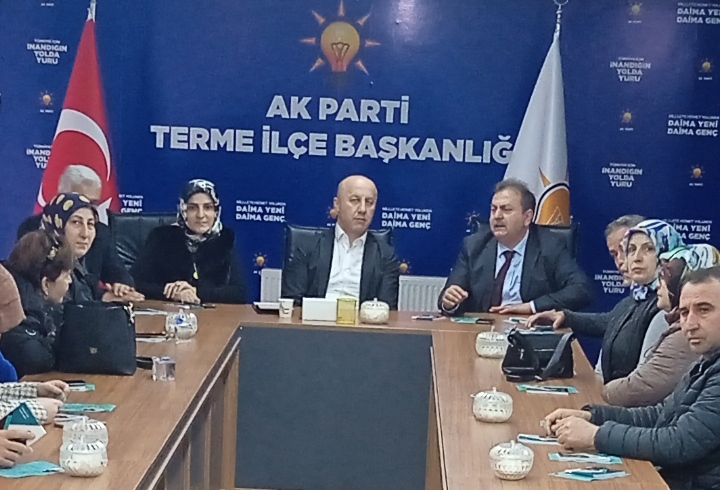 Milletvekili Aday Adayı Mustafa Seven Terme’de Ziyaretlerde Bulundu