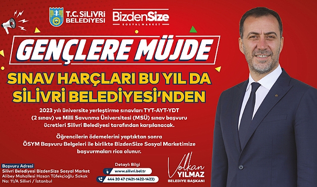 Silivri Belediyesi Öğrencilerin Sınav Ücretlerini Karşılıyor