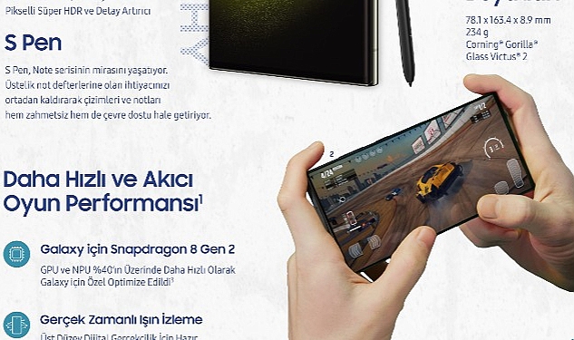 Üst düzey performans ve efsanevi kamera yeni Samsung Galaxy S23 Ultra’da buluştu