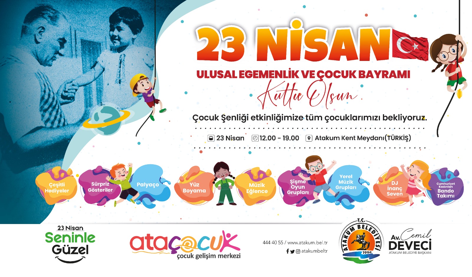 Atakum Belediyesi’nden  23 Nisan Çocuk Şenliği 