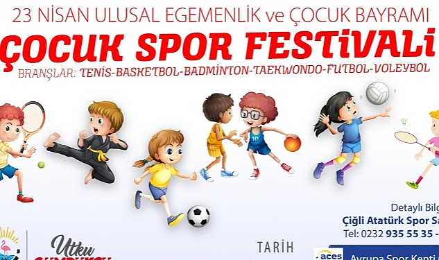Çiğli “23 Nisan Çocuk Spor Festivaline” Hazır