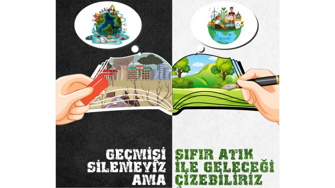 Sıfır Atık Afiş Yarışması’nda İl 3.sü Okul Asarcık’tan