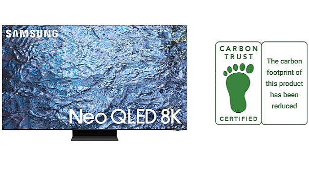 Samsung’un 2023 Neo QLED TV Serisi, Carbon Trust’tan ‘Düşük Karbon’ sertifikası almaya hak kazandı