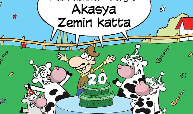 Sütaş Çiftliği Karikatürleri Sergisi, 18-24 Nisan tarihleri arasında Akasya’da
