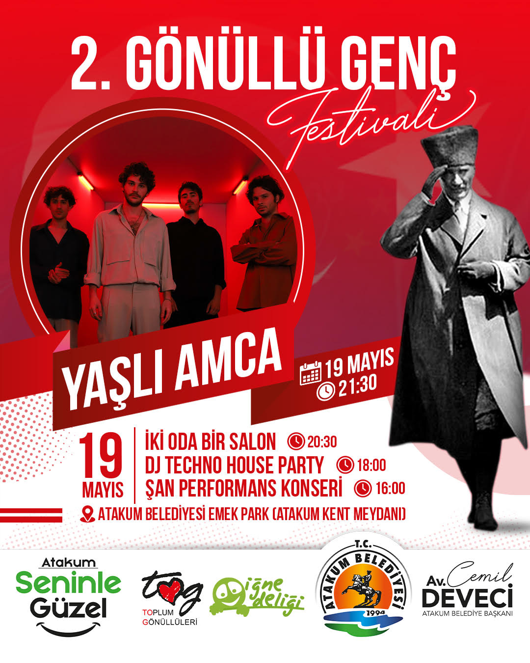 19 Mayıs müzik şöleni  ile kutlanacak