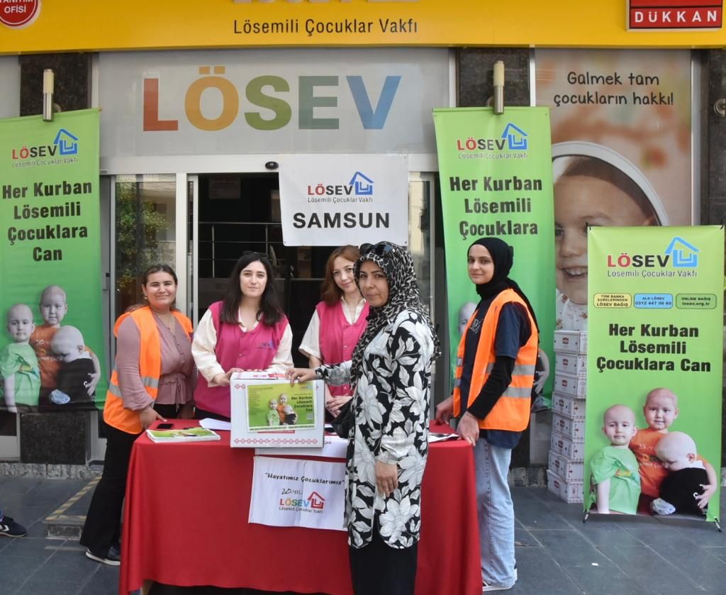LÖSEV ET DESTEĞİNE SAMSUN’DA DEVAM EDİYOR