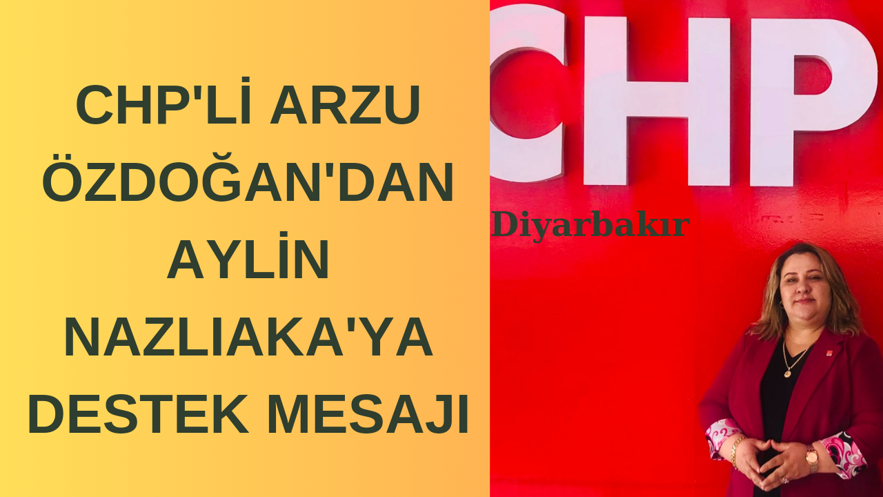 CHP’Lİ ARZU ÖZDOĞAN’DAN AYLİN NAZLIAKA’YA DESTEK MESAJI