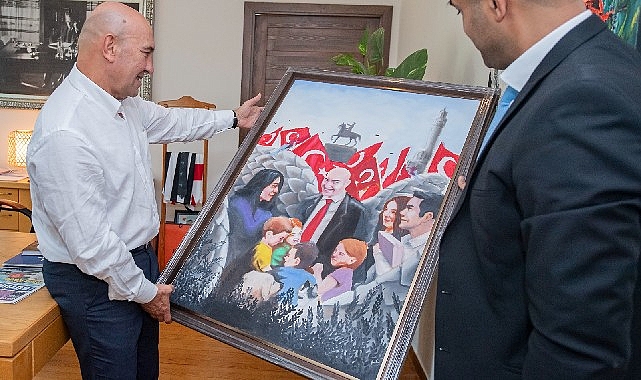 Başkan Soyer’e teşekkür portresi