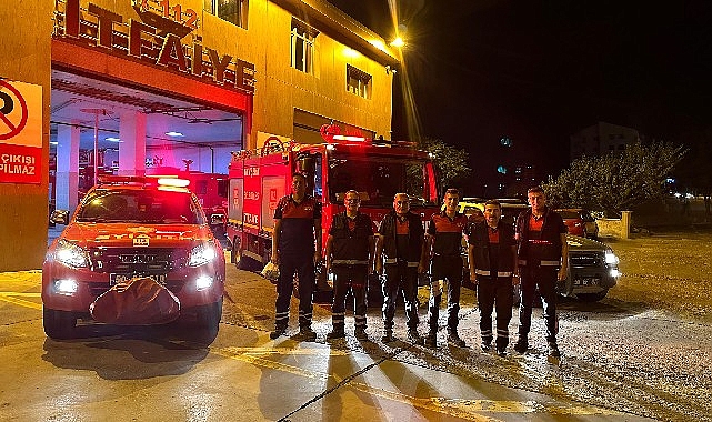 Nevşehir Belediyesi itfaiye ekipleri kemer’e gitti 