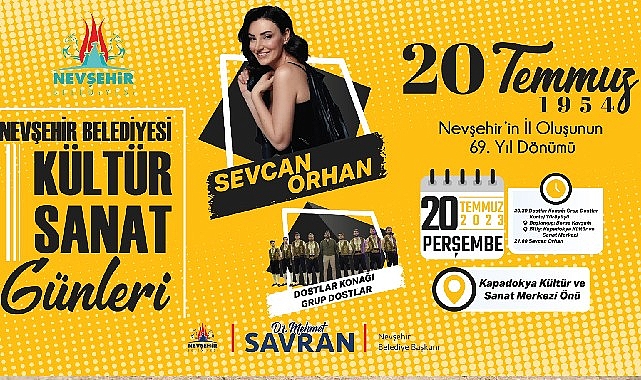 Nevşehir’in İl oluşunun 69. yıl dönümü kutlanacak