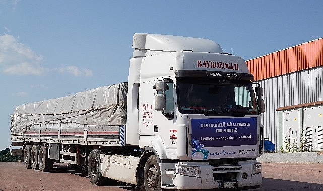 Selin vurduğu Zonguldak’a Beylikdüzü’nden yardım