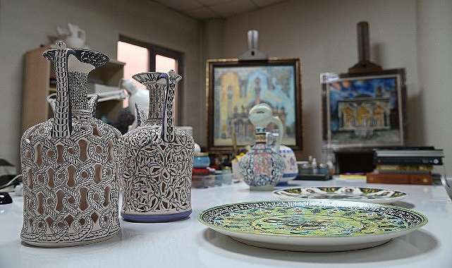Ecdat Mirası Sanat, Selçuklu Belediyesi Çini Atölyesinde yaşatılıyor