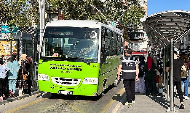 Kocaeli Büyükşehir’den toplu taşıma araçlarına denetim