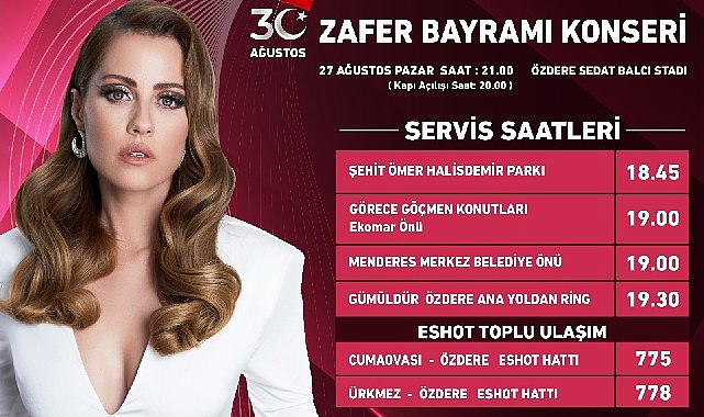 Menderes Zafer Coşkusunu Derya Uluğ İle Kutlayacak