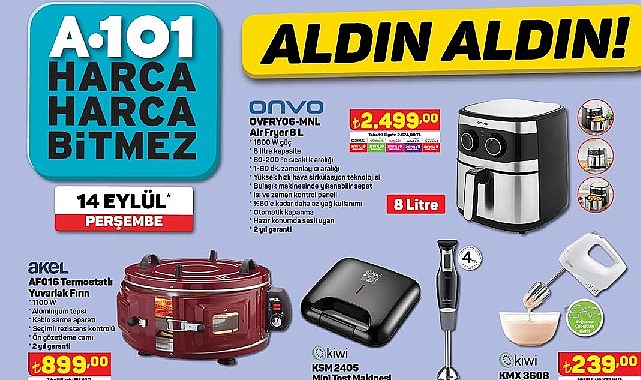 14 Eylül’de A101 Marketlerinde Teknolojik Ürünler Tüketicilere Sunulacak