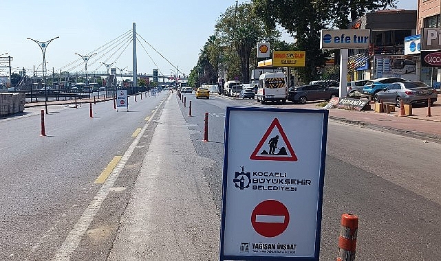 D-100 Kuzey yan yola orta refüj